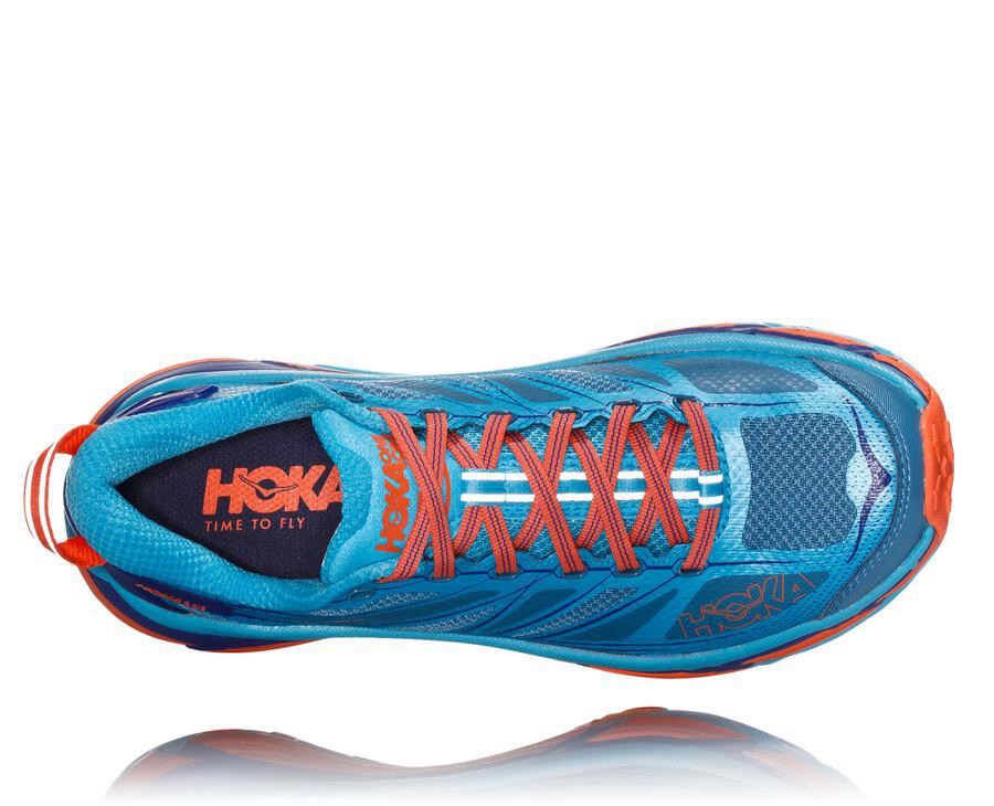 Trail Shoes Womens - Hoka One One Mafate Speed 2 - Blue - KACFRQU-70